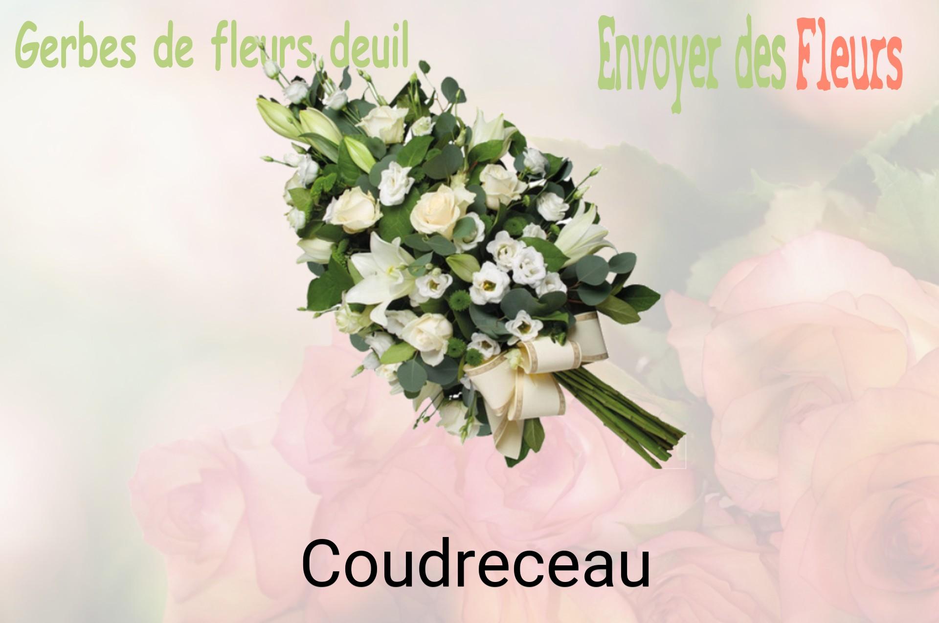 Gerbe de fleurs de deuil livrée à Coudreceau